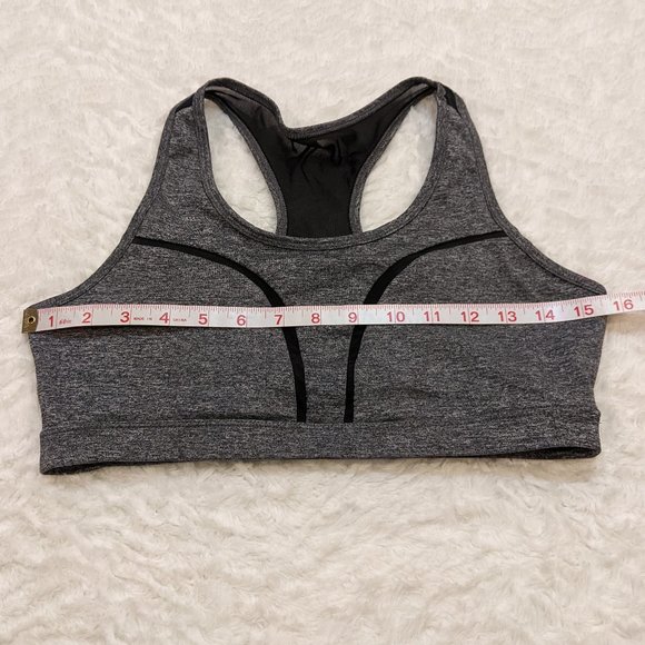 ❤️ Forever 21 Sports Bra Gray & Mesh - Picture 4 of 4